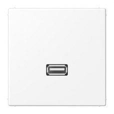 JUNG - Placa USB 2.0 LS blanco mate