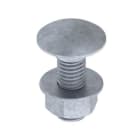 UNEX - Tornillo con tuerca DIN 603 M8X25 Unex en acero galvanizado clase 6