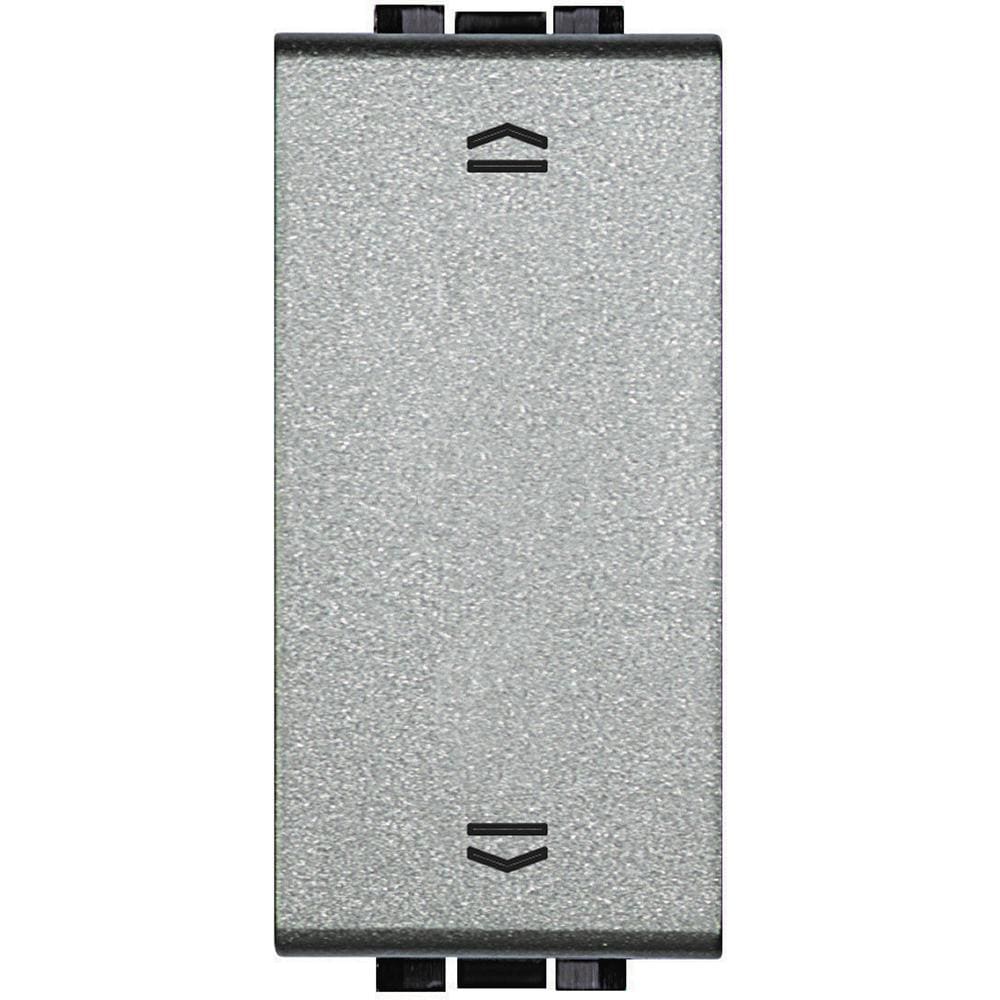 BTICINO - Pulsador doble Livinglight interblocado para persianas - 1 módulo - Tech