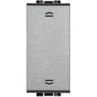 BTICINO - Pulsador doble Livinglight interblocado para persianas - 1 módulo - Tech