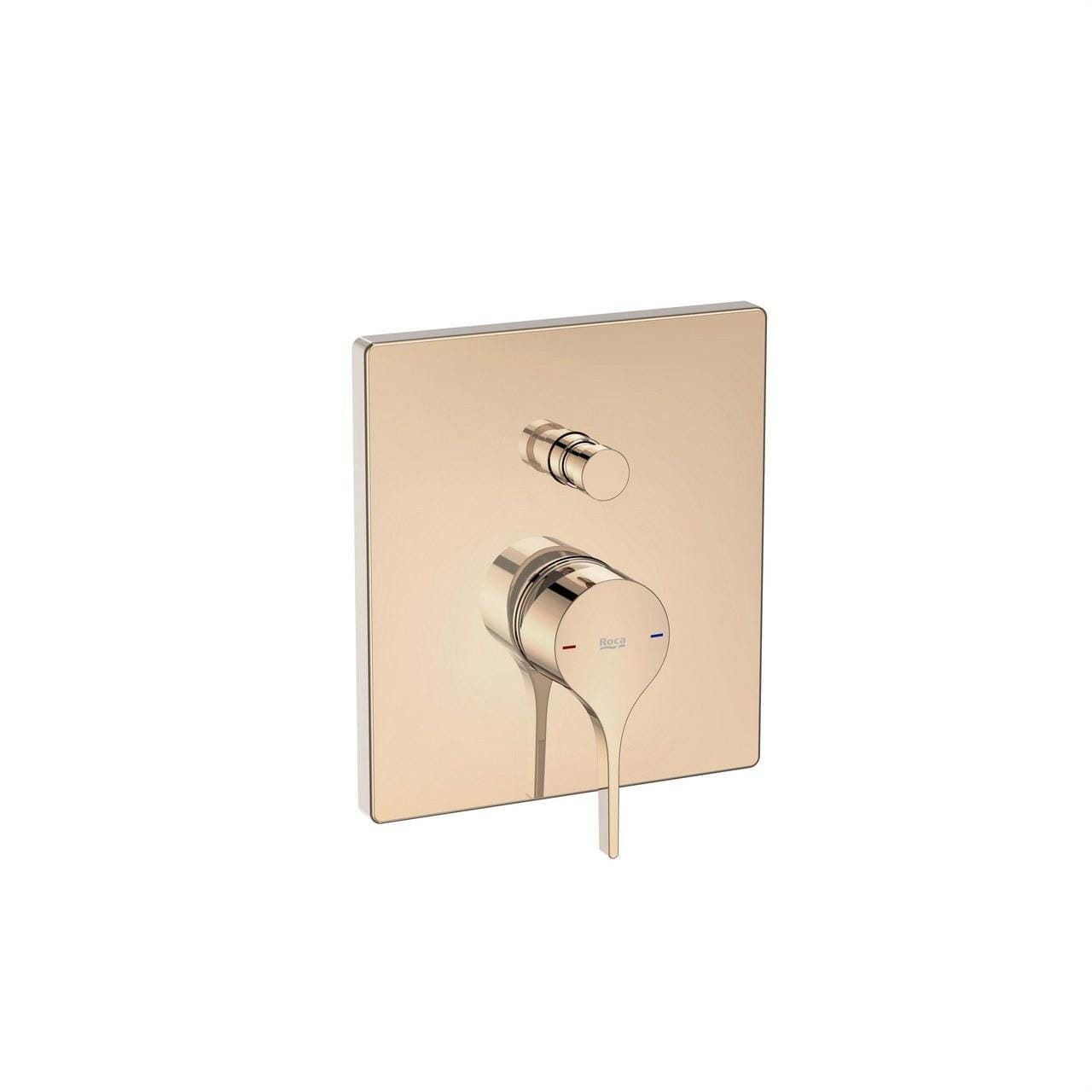 ROCA - Mezclador empotrable baño-ducha INSIGNIA oro rosado