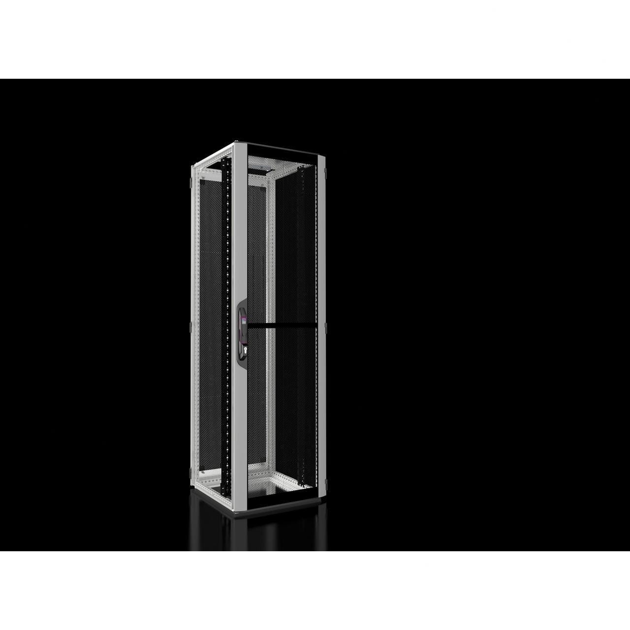 RITTAL - Rack VX/IT estándar puerta perforada 600x2000x600mm RAL 7035 para redes / servidores con guías perfil de 19"