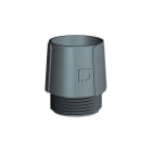 PEMSA - Racor P recto de poliamida para montaje de tubos flexibles, M16(DN 9). En color Gris RAL 7001.