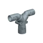PEMSA - Derivación T enchufable para la bifurcación de tubos flexibles de la gama Pemsaflex®, DN17x17x17 en color Gris RAL 7011.