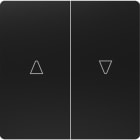 BJC - Tecla doble persiana MIRO negro mate