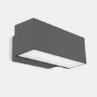 LEDS-C4 - Aplique IP66 Afrodita LED 300mm doble emisión LED 37.6W blanco neutro 4000K ON-OFF gris urbano 3833lm