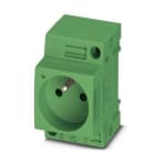 PHOENIX CONTACT - Toma de corriente EO-E/UT/SH/LED/GN verde