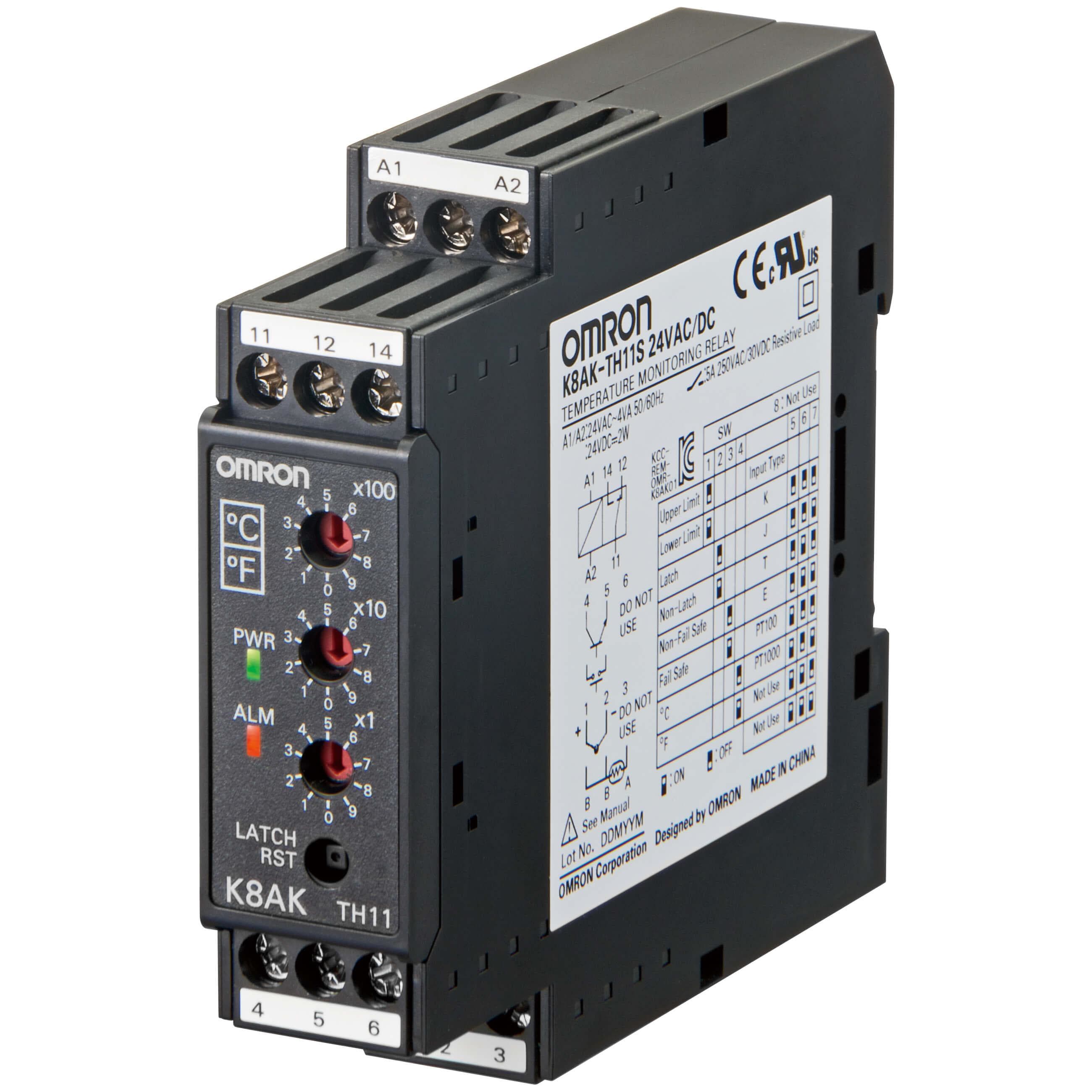 OMRON - Relé de monitorización K8AKTH11S100240V AC 24V
