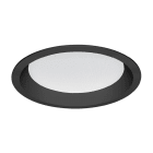 NORMALIT - Downlight HAT HR EHI26N 20,5W 2435lm CRI80 6000K 84º difusor policarbonato prismático opal estándar 230mm negro