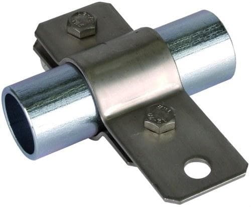 DEHN - Abrazadera tubo toma tierra baja silueta 1.1/4" NIRO V2A