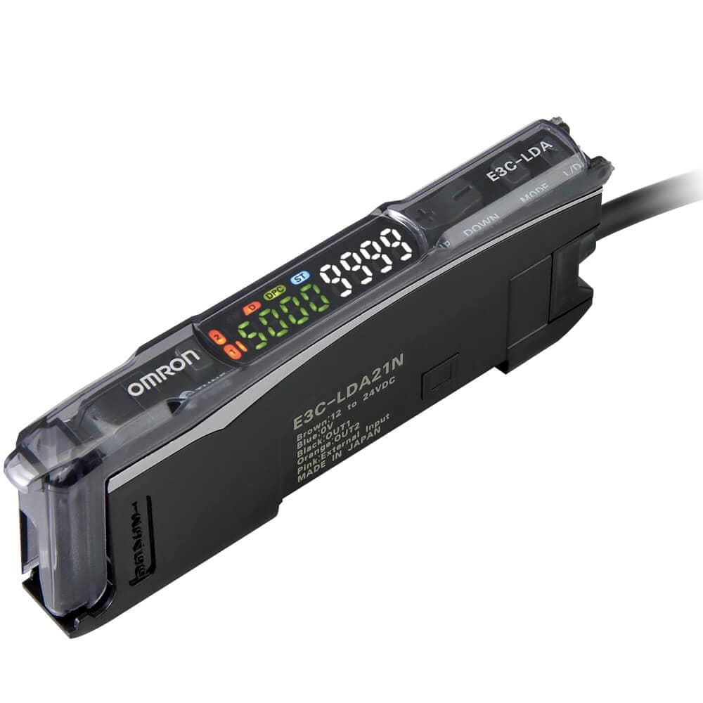 OMRON - Sensor fotoeléctrico, amplificador láser, 2 salidas, 1 entrada, CC, PNP, cable de 2m