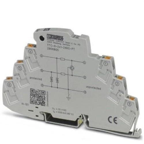 PHOENIX CONTACT - Protección contra sobretensiones TTC-6-2X1-24DC-PT