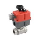 MT VF - Válvula de esfera 2 piezas 1/2" con pletina ISO 5211 y actuador eléctrico 85-240V