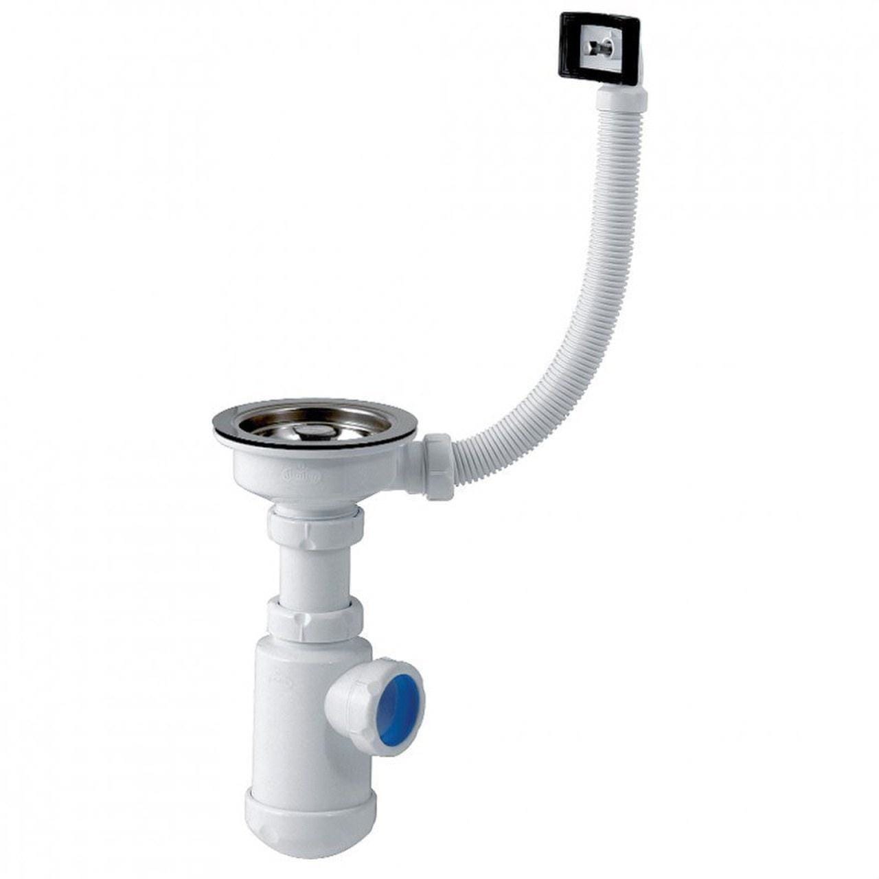 Sin Marca - Botella extensible S-478 1.1/2"x115 válvula cesta fregadero