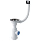 Sin Marca - Botella extensible S-478 1.1/2"x115 válvula cesta fregadero