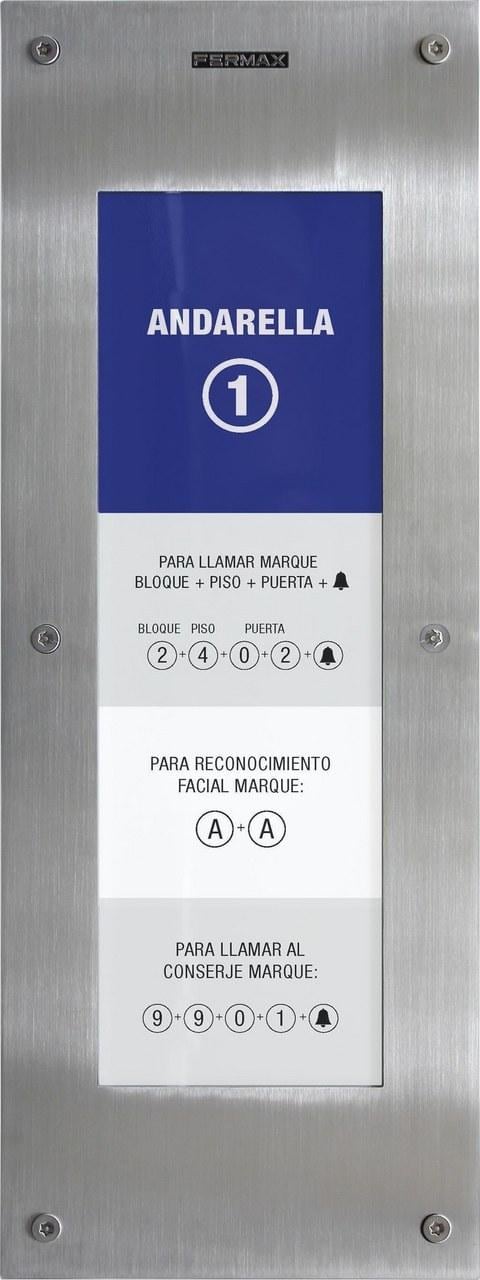 FERMAX - Placa directorio MARINE MEET