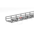 PEMSA - Bandeja de rejilla Rejiband altura 60 mm y ancho 150 mm con borde de seguridad, en acero, acabado BLACK C8