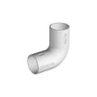 PEMSA - Codo 90° enchufable para la conexión de tubos libre de halógenos, DN32 en color Gris RAL 7035.