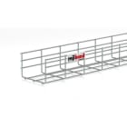 PEMSA - Bandeja de rejilla Rejiband altura 100 mm y ancho 150 mm con borde de seguridad, en acero, acabado electrocincado EZ