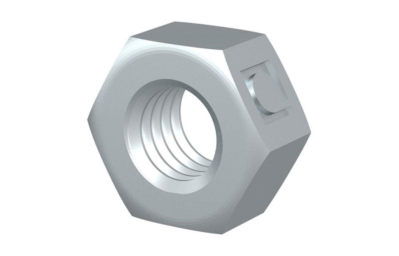 PEMSA - Tuerca exagonal M 8 para accesorios en instalaciones de bandejas Megaband® e Inducanal®, en acero inoxidable AISI 316L