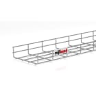 PEMSA - Bandeja de rejilla Rejiband altura 60 mm y ancho 200 mm con borde de seguridad, en acero, acabado galvanizado caliente GC
