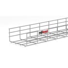 PEMSA - Bandeja de rejilla Rejiband altura 100 mm y ancho 200 mm con borde de seguridad, en acero, acabado galvanizado caliente GC