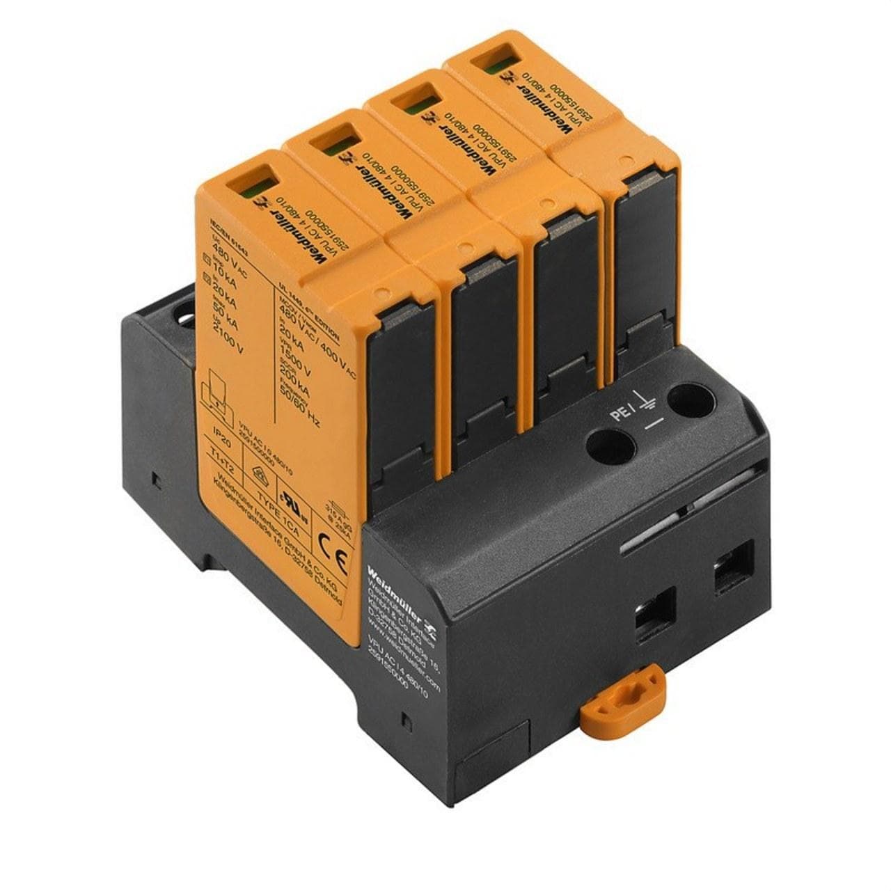 WEIDMULLER - Descargador de sobretensión VPU AC I 4 480/10