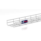 PEMSA - Bandeja de rejilla Rejiband altura 60 mm y ancho 150 mm con borde de seguridad, en acero inoxidable AISI 304