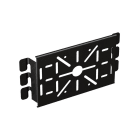 PEMSA - Soporte universal metálico en acero para montaje a pared de bandejas Rejiband®, en acero, acabado BLACK C8