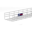 PEMSA - Bandeja de rejilla Rejiband altura 100 mm y ancho 200 mm con borde de seguridad, en acero inoxidable AISI 304