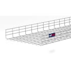 PEMSA - Bandeja de rejilla Rejiband altura 100 mm y ancho 500 mm con borde de seguridad, en acero inoxidable AISI 304