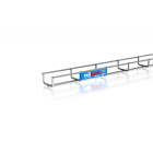 PEMSA - Bandeja de rejilla Rejiband altura 35 mm y ancho 60 mm con borde de seguridad, en acero inoxidable AISI 316L