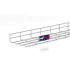 PEMSA - Bandeja de rejilla Rejiband altura 60 mm y ancho 200 mm con borde de seguridad, en acero inoxidable AISI 316L