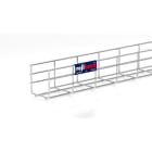 PEMSA - Bandeja de rejilla Rejiband altura 100 mm y ancho 100 mm con borde de seguridad, en acero inoxidable AISI 316L