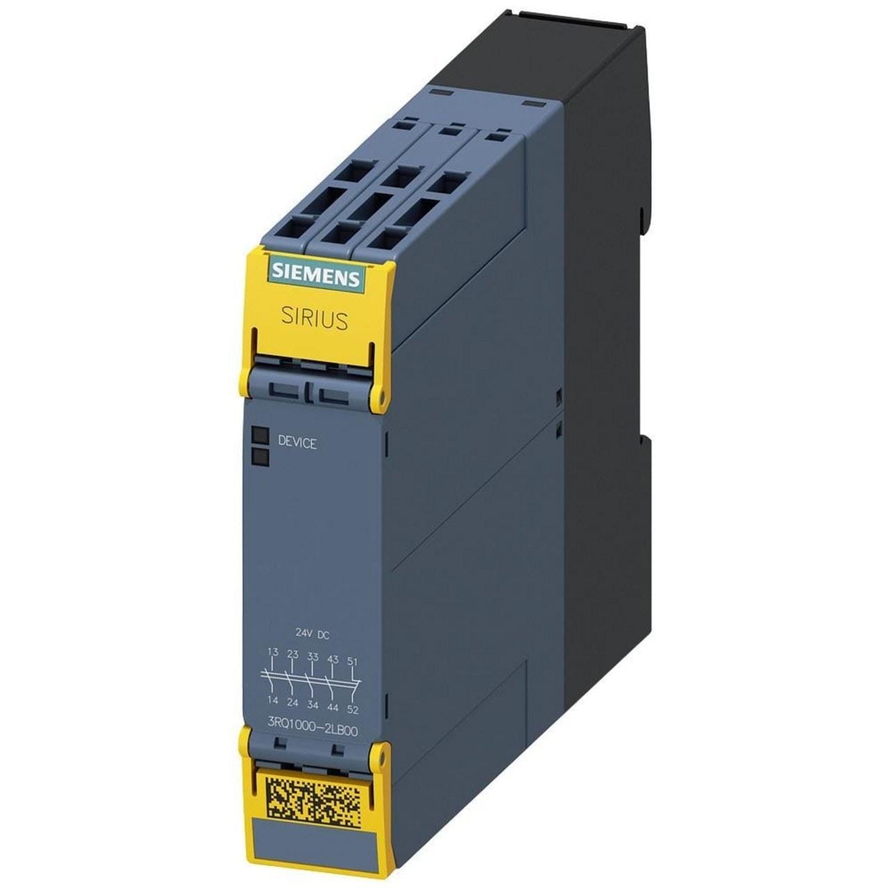 SIEMENS - Relé de interfaz de apertura positiva en caja industrial 4 NO/1 NC 24V DC SIL 2/PL c conexión por resorte (inserción directa)