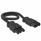 OBO BETTERMANN - Cable conexión 3x2,5mm 1000mm negro