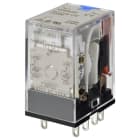 OMRON - Relé enchufable 8 contactos DPDT 5A indicadores mecánicos y LED pulsador de prueba bloqueable 220/240V CA
