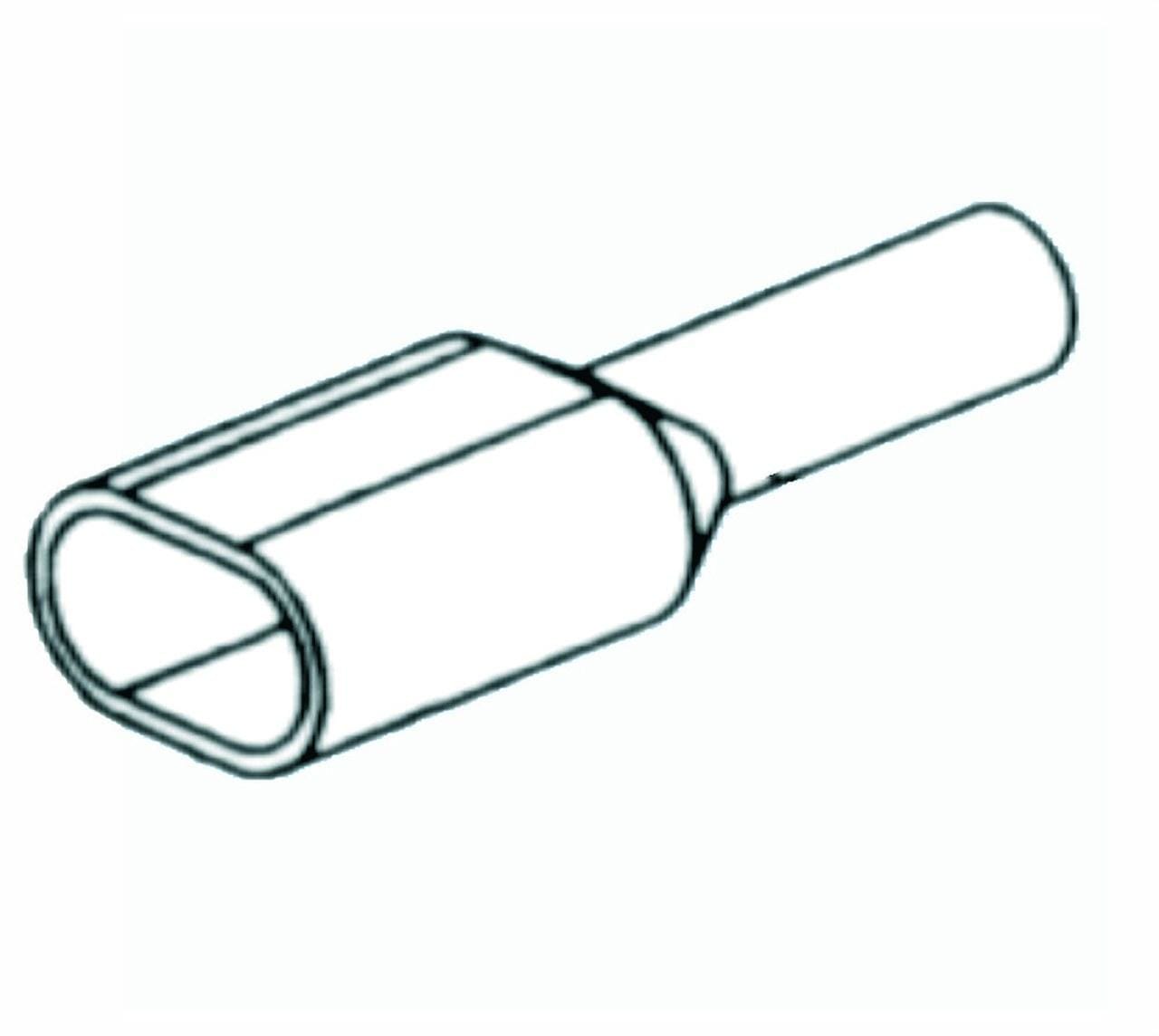 INTERFLEX - Puntera 2 cables aislado 2x2,5mm² L10 azul