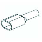 INTERFLEX - Puntera 2 cables aislado 2x2,5mm² L10 azul