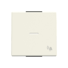 NIESSEN - Tecla pulsador timbre Serie de lujo con visor blanco essence