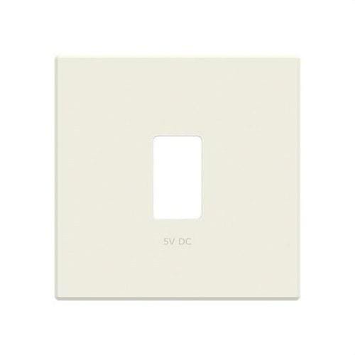 NIESSEN - Tapa cargador USB simple Serie de lujo blanco essence
