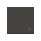 NIESSEN - Tecla pulsador timbre Serie de lujo negro essence