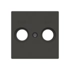 NIESSEN - Tapa toma TV+R/SAT Serie de lujo negro essence