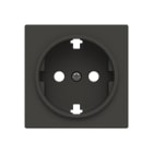 NIESSEN - Tapa base enchufe Schuko Serie de lujo negro essence