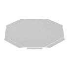 PEMSA - Tapa para la protección de cruce Click entre dos bandejas Pemsaband® e Inducanal®, ancho 100 mm, en acero, acabado sendzimir PG