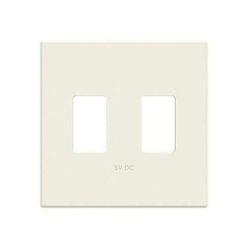 NIESSEN - Tapa cargador USB doble Serie de lujo blanco essence