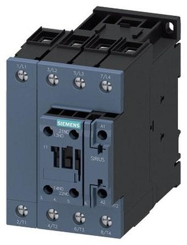 SIEMENS - CONTACTOR 50A 230V 22Kw 4NA BORNE TORNILLO