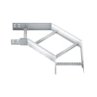 PEMSA - Curva horizontal de 90° para bandejas de escalera Megaband®, de 60x100 mm, en acero, acabado galvanizado caliente GC