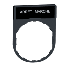 Schneider Electric - PORTAETIQUETAS 30x40mm ETIQUETA ARRET-MARCHE