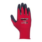 JUBA - Juego guantes ECO-NIT foam nylon® nitrilo talla 7 rojo/negro